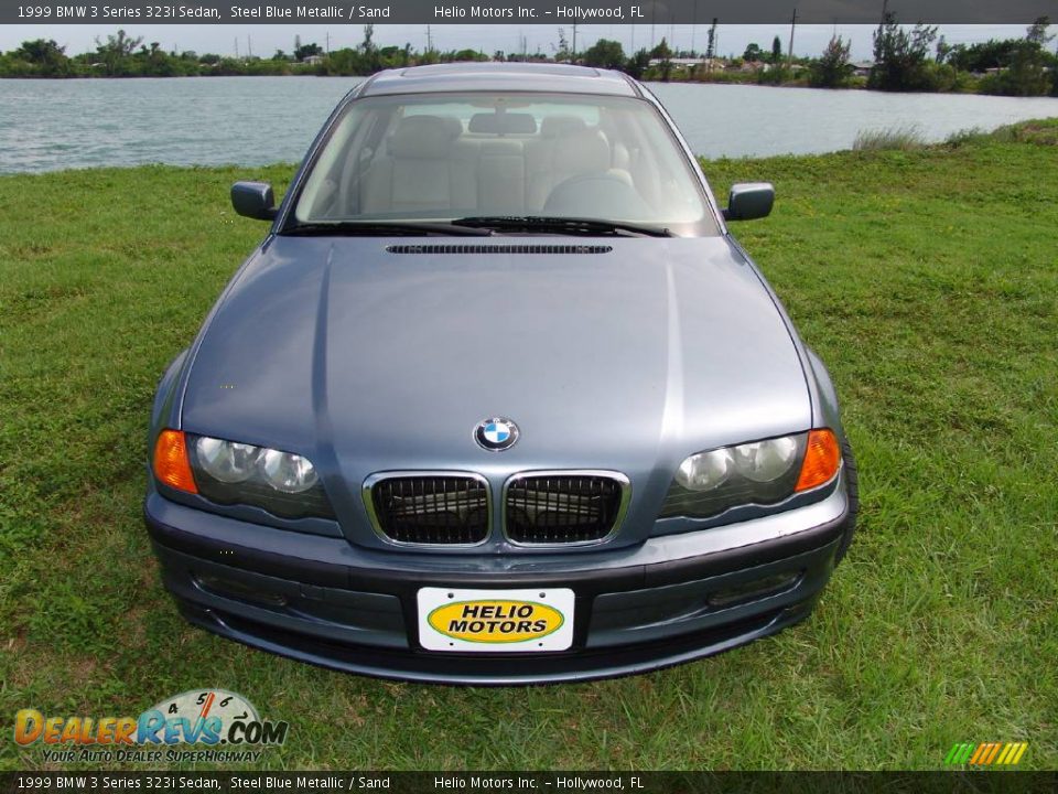 1999 BMW 3 Series 323i Sedan Steel Blue Metallic / Sand Photo #7