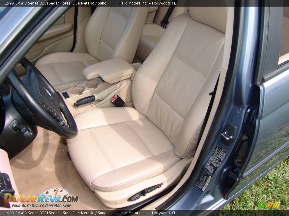 1999 BMW 3 Series 323i Sedan Steel Blue Metallic / Sand Photo #8