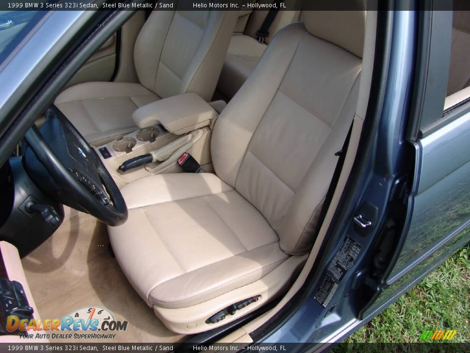 1999 BMW 3 Series 323i Sedan Steel Blue Metallic / Sand Photo #9