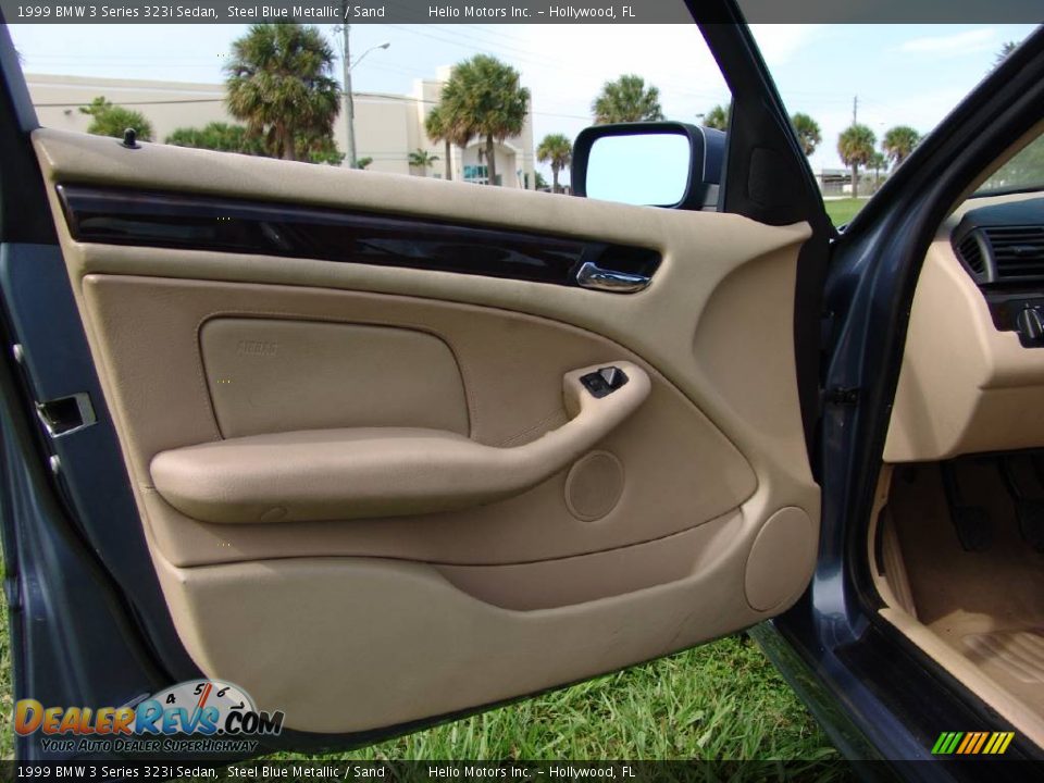 1999 BMW 3 Series 323i Sedan Steel Blue Metallic / Sand Photo #11