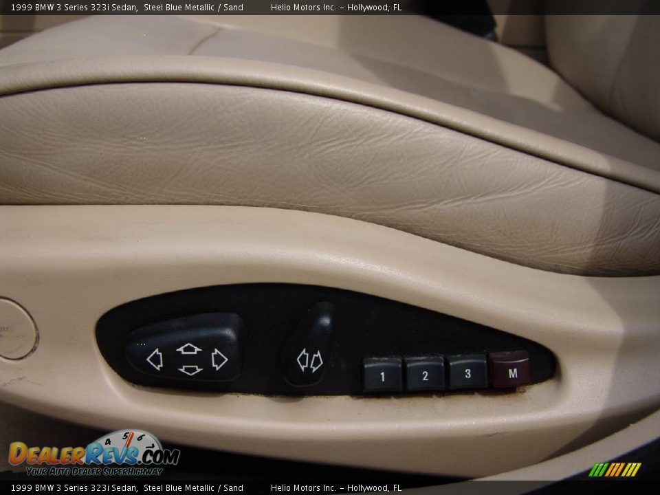 1999 BMW 3 Series 323i Sedan Steel Blue Metallic / Sand Photo #12