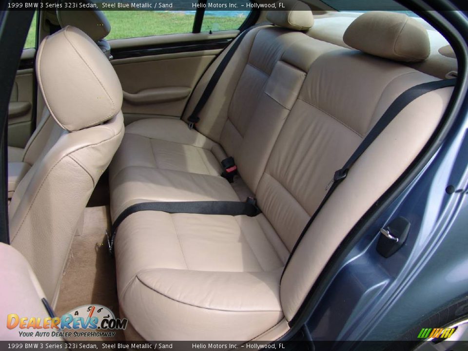 1999 BMW 3 Series 323i Sedan Steel Blue Metallic / Sand Photo #14