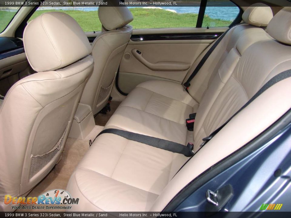 1999 BMW 3 Series 323i Sedan Steel Blue Metallic / Sand Photo #15
