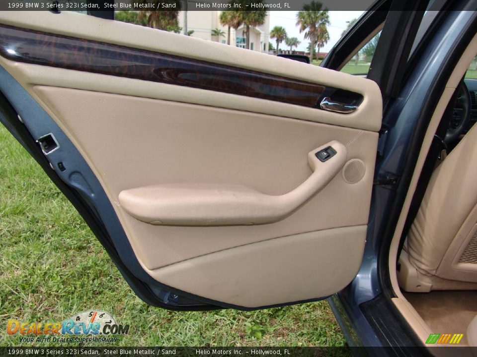 1999 BMW 3 Series 323i Sedan Steel Blue Metallic / Sand Photo #16