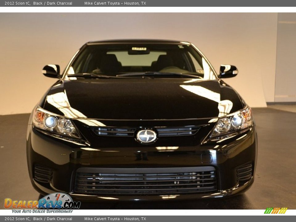 2012 Scion tC Black / Dark Charcoal Photo #2