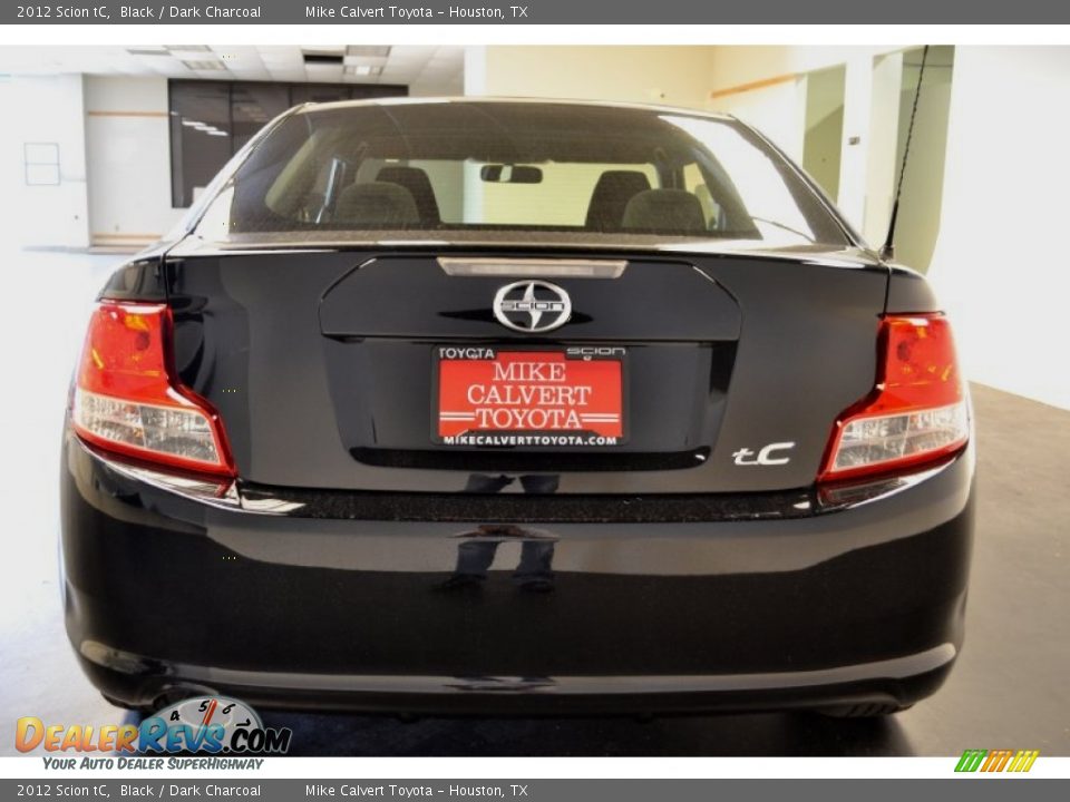 2012 Scion tC Black / Dark Charcoal Photo #5