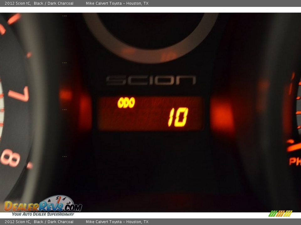 2012 Scion tC Black / Dark Charcoal Photo #10