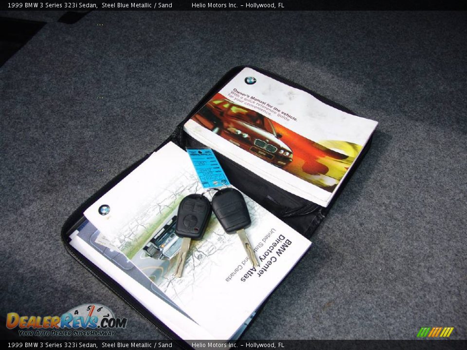 1999 BMW 3 Series 323i Sedan Steel Blue Metallic / Sand Photo #19