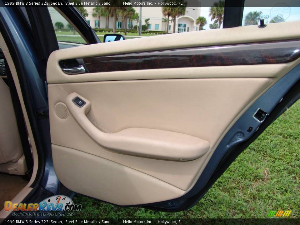 1999 BMW 3 Series 323i Sedan Steel Blue Metallic / Sand Photo #21