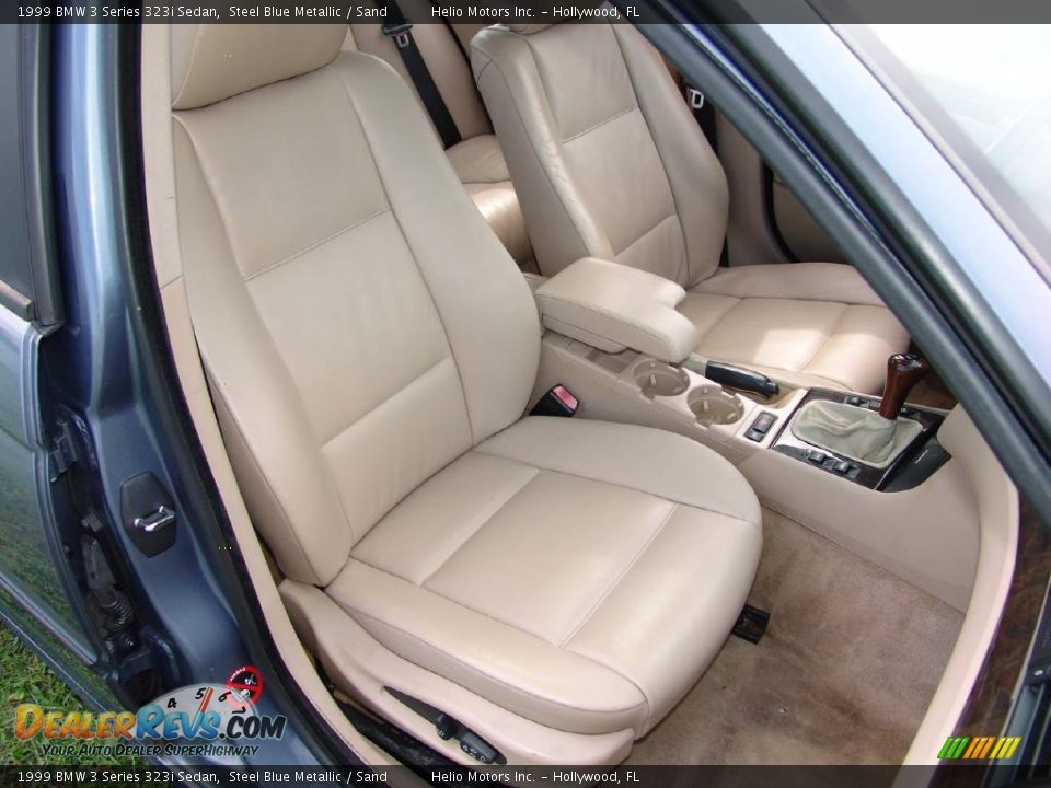 1999 BMW 3 Series 323i Sedan Steel Blue Metallic / Sand Photo #22