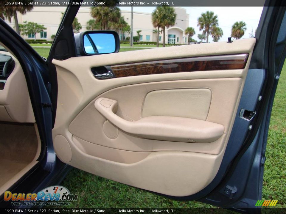 1999 BMW 3 Series 323i Sedan Steel Blue Metallic / Sand Photo #23