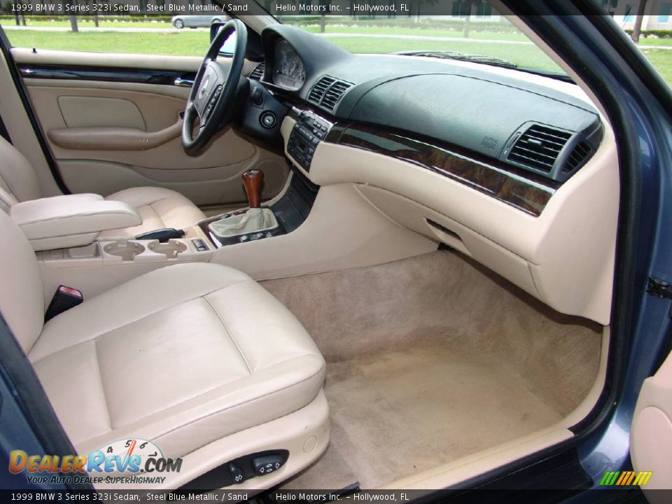 1999 BMW 3 Series 323i Sedan Steel Blue Metallic / Sand Photo #24