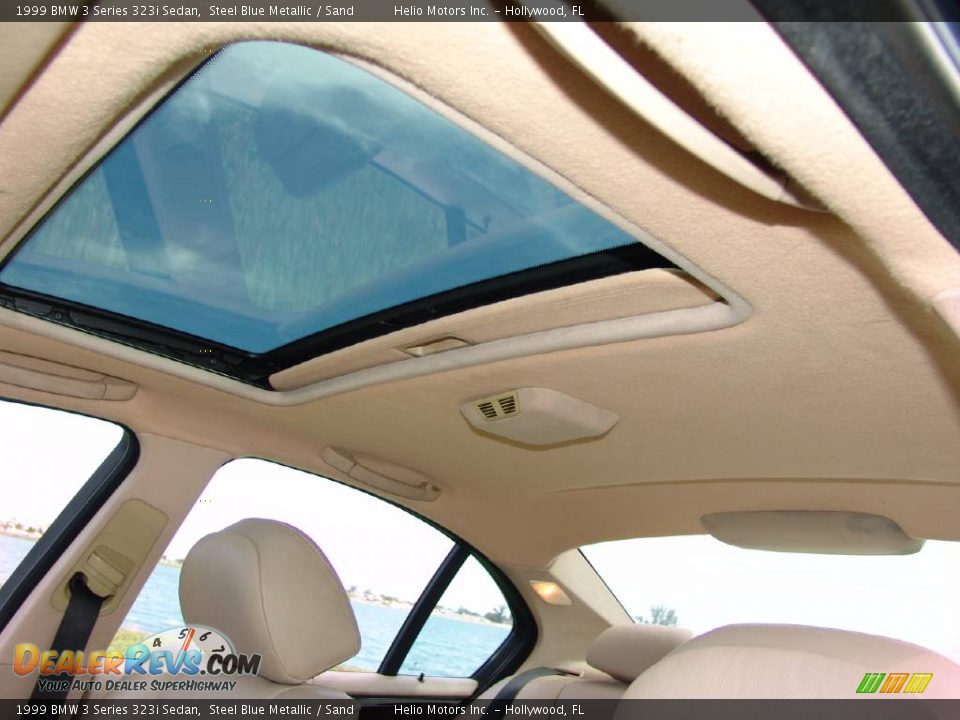 1999 BMW 3 Series 323i Sedan Steel Blue Metallic / Sand Photo #25