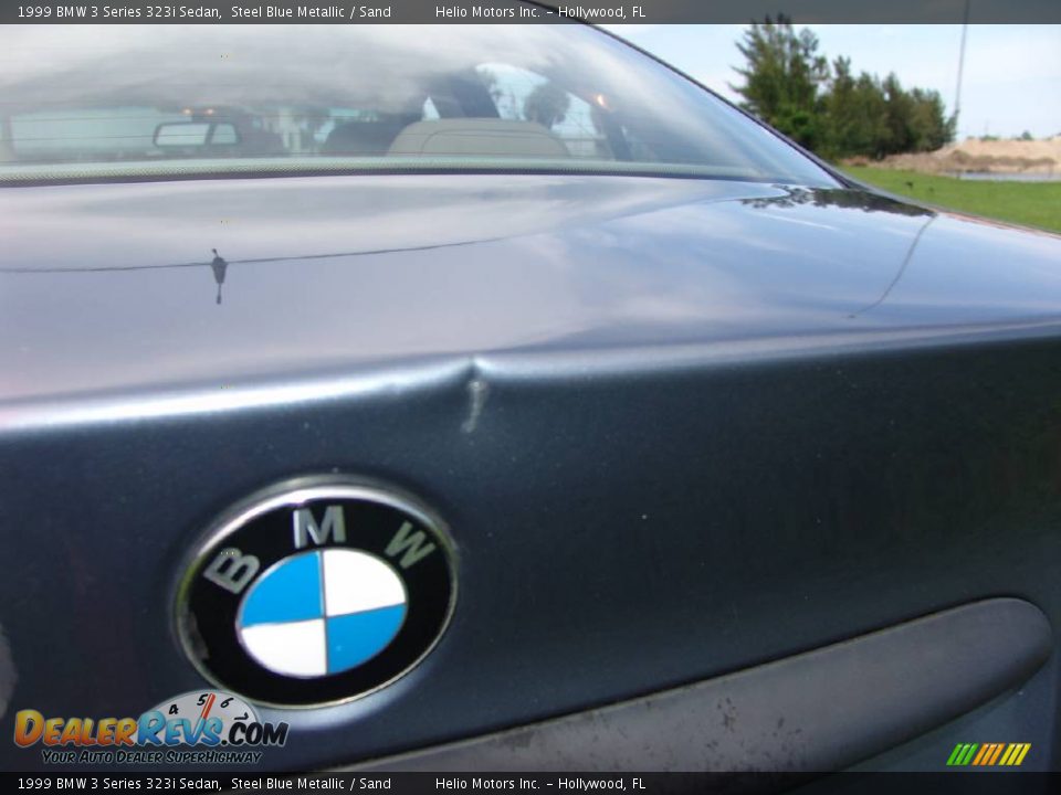 1999 BMW 3 Series 323i Sedan Steel Blue Metallic / Sand Photo #29