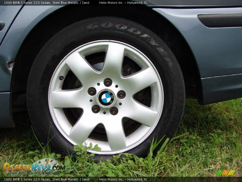 1999 BMW 3 Series 323i Sedan Steel Blue Metallic / Sand Photo #30