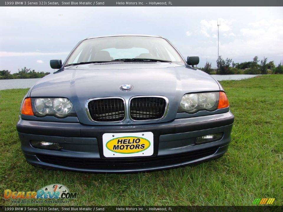 1999 BMW 3 Series 323i Sedan Steel Blue Metallic / Sand Photo #33