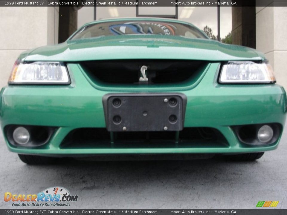 1999 Ford Mustang SVT Cobra Convertible Electric Green Metallic / Medium Parchment Photo #5