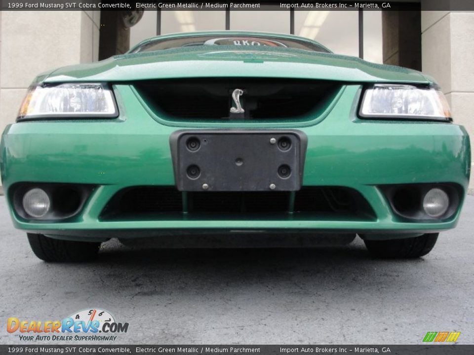 1999 Ford Mustang SVT Cobra Convertible Electric Green Metallic / Medium Parchment Photo #6