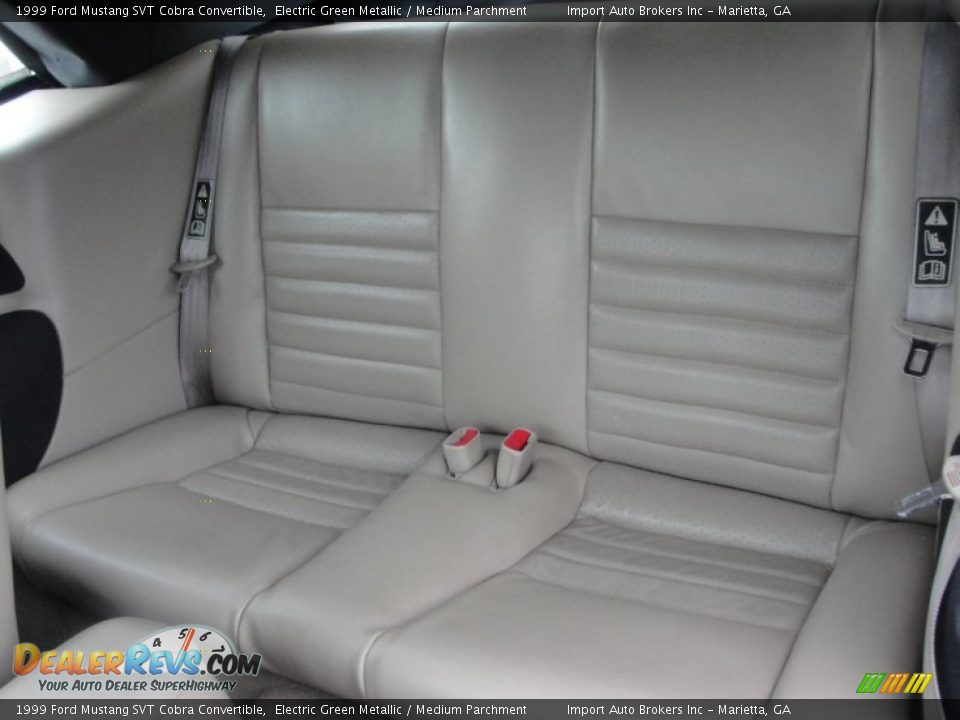 Rear Seat of 1999 Ford Mustang SVT Cobra Convertible Photo #31