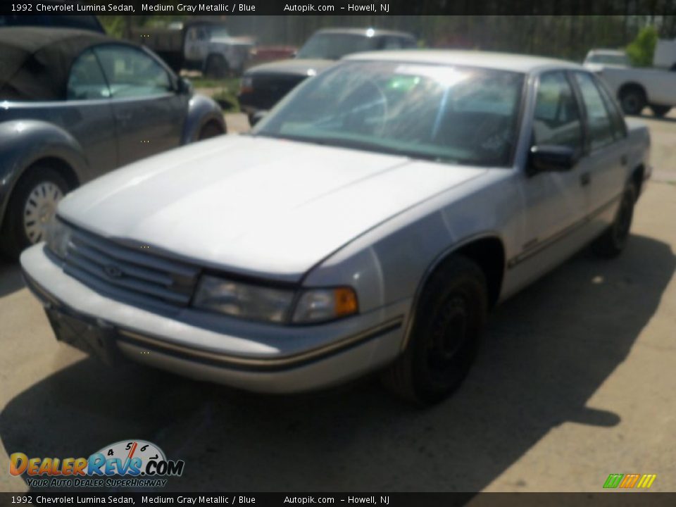 1992 Chevrolet Lumina Sedan Medium Gray Metallic / Blue Photo #2