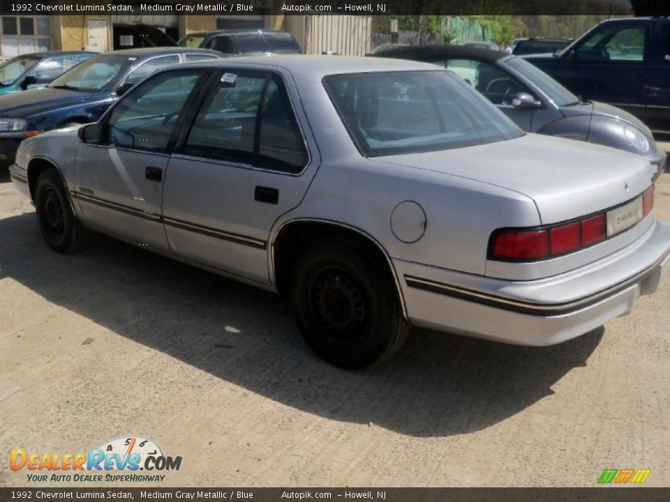 1992 Chevrolet Lumina Sedan Medium Gray Metallic / Blue Photo #3