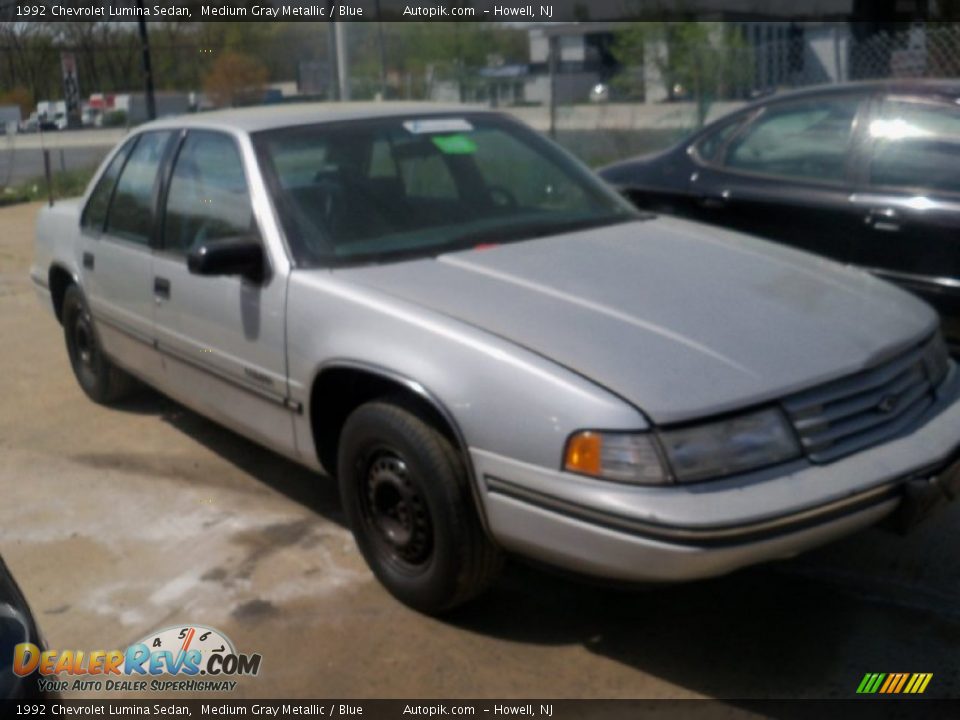 1992 Chevrolet Lumina Sedan Medium Gray Metallic / Blue Photo #6