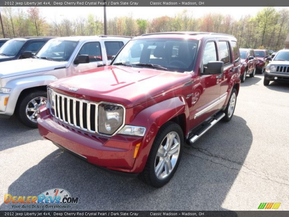 2012 Jeep Liberty Jet 4x4 Deep Cherry Red Crystal Pearl / Dark Slate Gray Photo #1