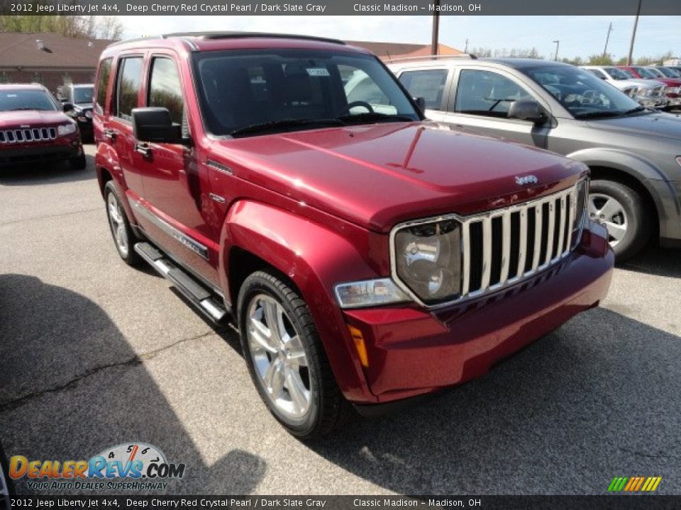 2012 Jeep Liberty Jet 4x4 Deep Cherry Red Crystal Pearl / Dark Slate Gray Photo #2