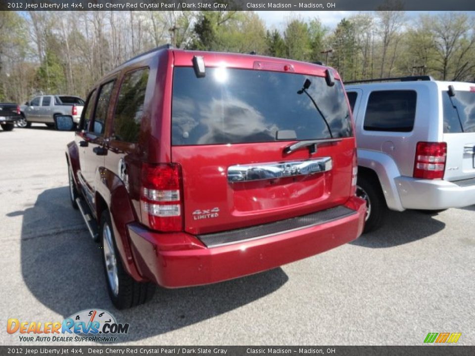 2012 Jeep Liberty Jet 4x4 Deep Cherry Red Crystal Pearl / Dark Slate Gray Photo #3