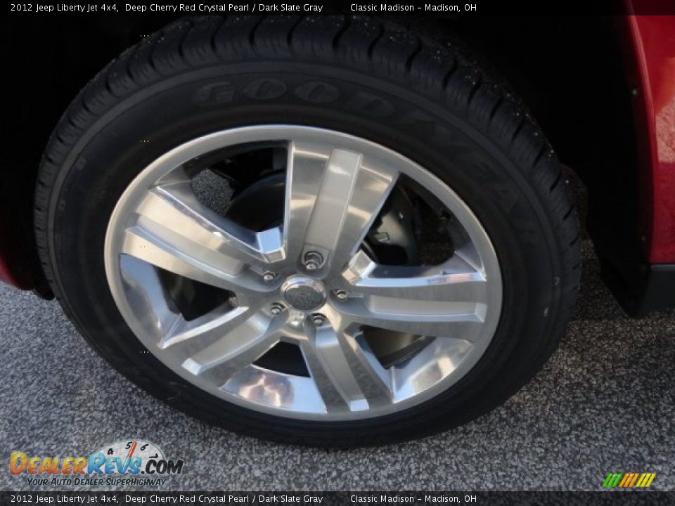 2012 Jeep Liberty Jet 4x4 Deep Cherry Red Crystal Pearl / Dark Slate Gray Photo #4