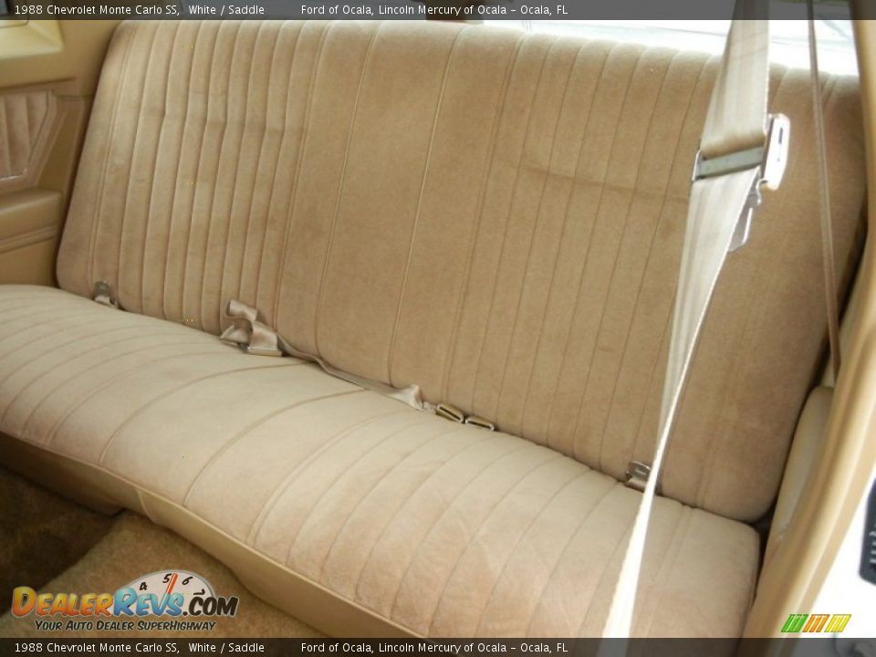 1988 Chevrolet Monte Carlo SS White / Saddle Photo #16