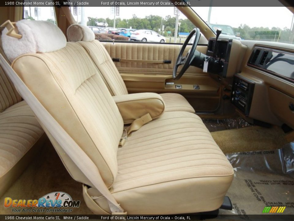 Saddle Interior - 1988 Chevrolet Monte Carlo SS Photo #18