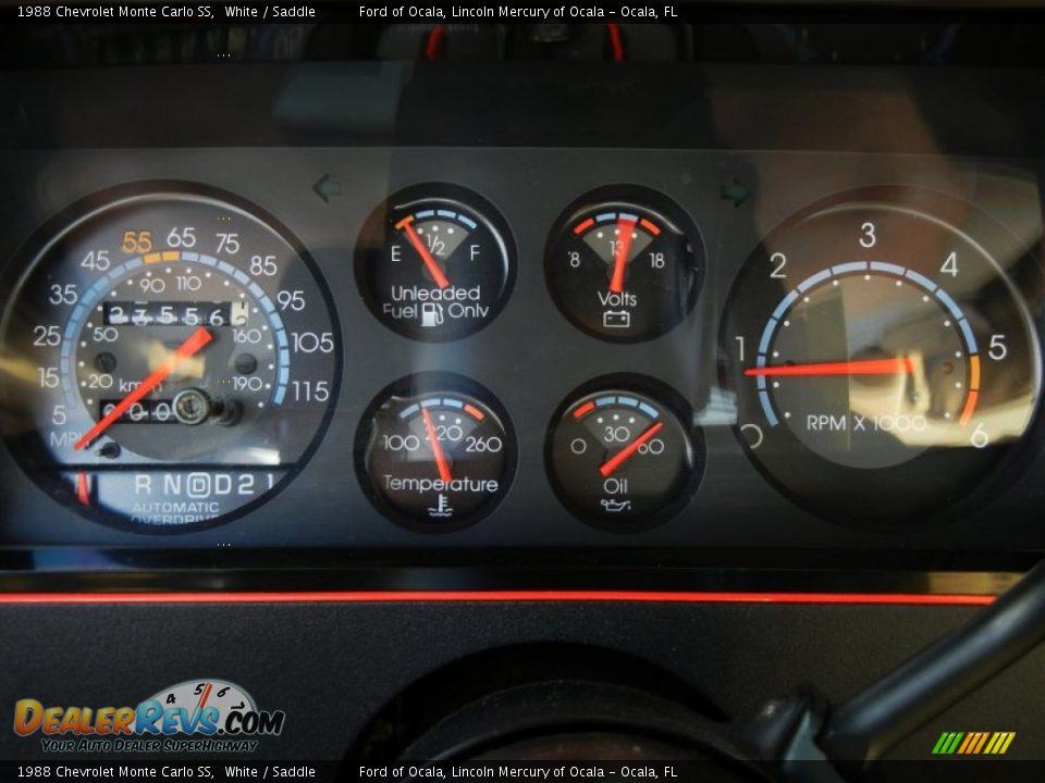 1988 Chevrolet Monte Carlo SS Gauges Photo #23