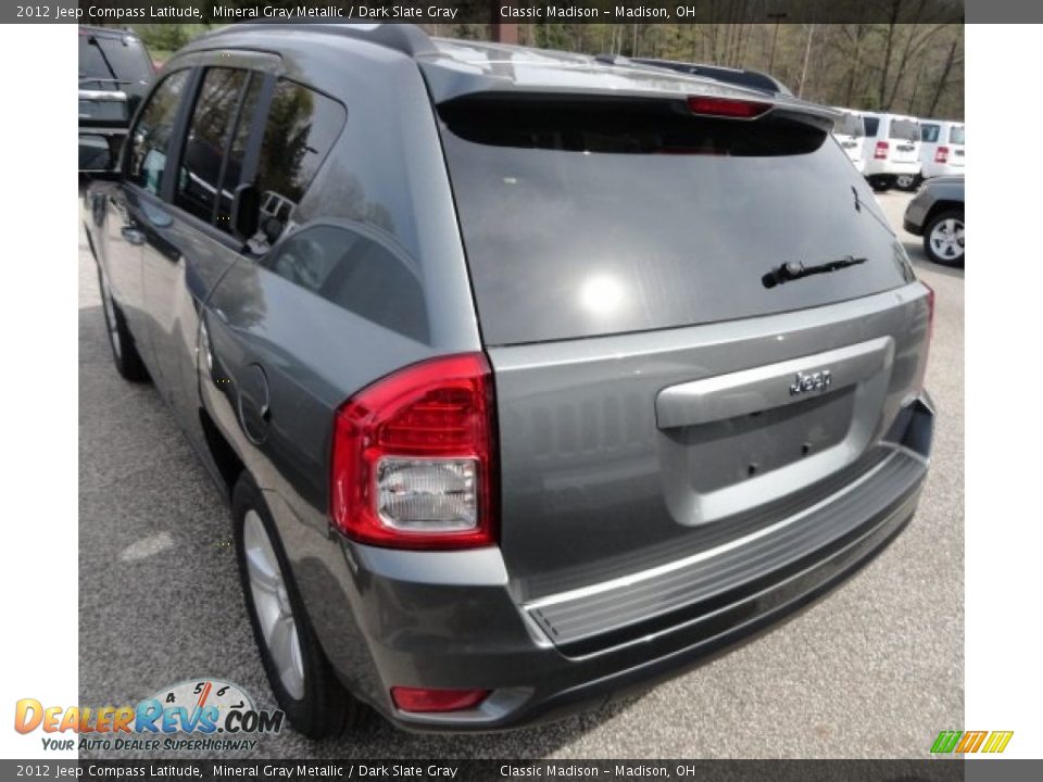 2012 Jeep Compass Latitude Mineral Gray Metallic / Dark Slate Gray Photo #3