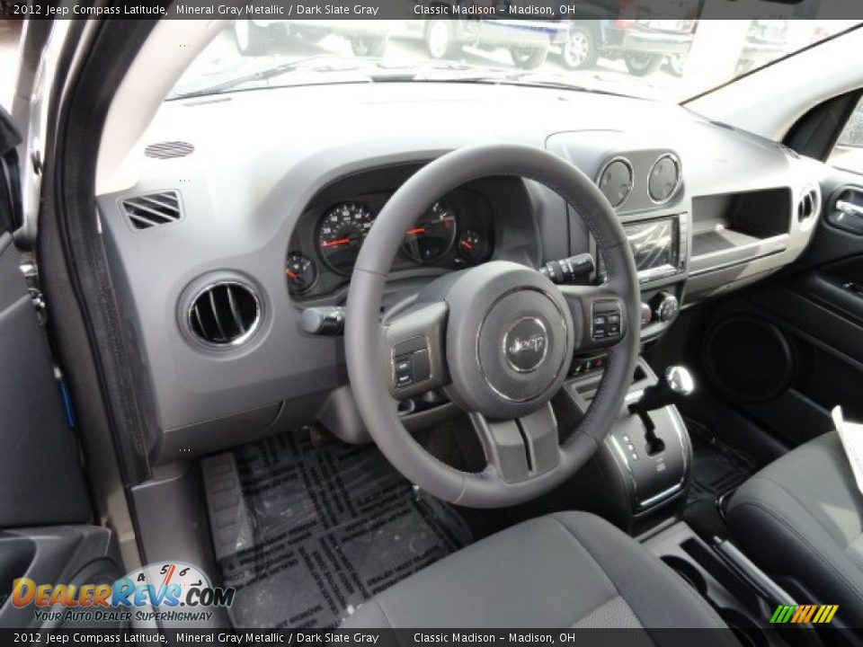 2012 Jeep Compass Latitude Mineral Gray Metallic / Dark Slate Gray Photo #7