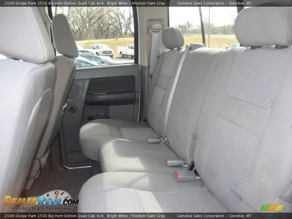 2008 Dodge Ram 1500 Big Horn Edition Quad Cab 4x4 Bright White / Medium Slate Gray Photo #9