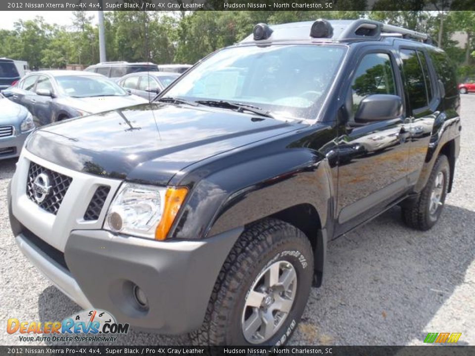2012 Nissan Xterra Pro 4X 4x4 Super Black Pro 4X Gray Leather Photo 