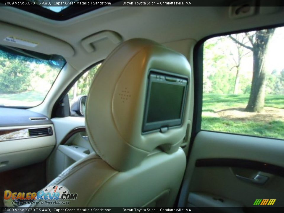 2009 Volvo XC70 T6 AWD Caper Green Metallic / Sandstone Photo #29