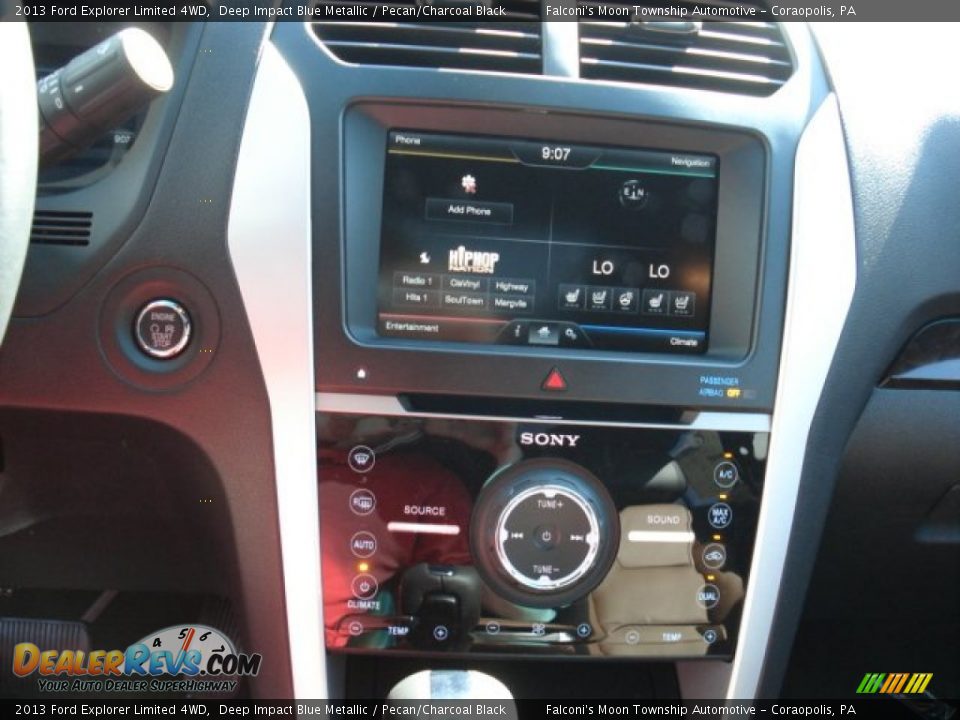 2013 Ford Explorer Limited 4WD Deep Impact Blue Metallic / Pecan/Charcoal Black Photo #15