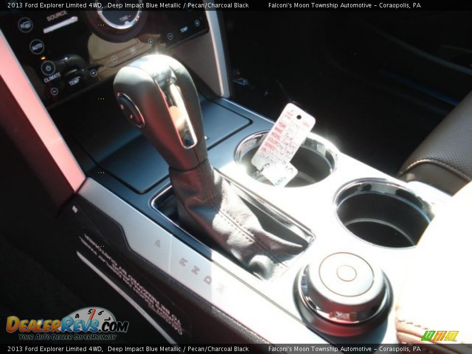 2013 Ford Explorer Limited 4WD Deep Impact Blue Metallic / Pecan/Charcoal Black Photo #16