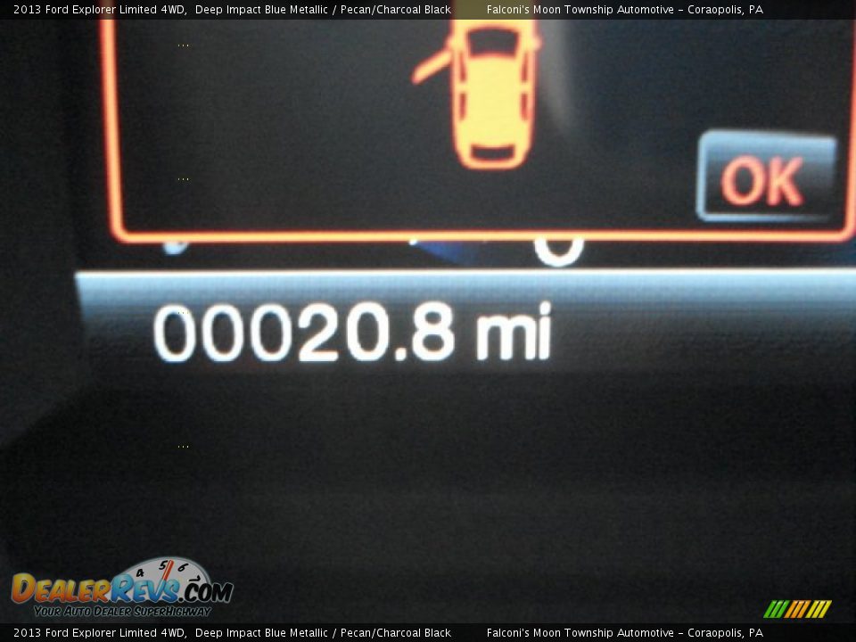 2013 Ford Explorer Limited 4WD Deep Impact Blue Metallic / Pecan/Charcoal Black Photo #17