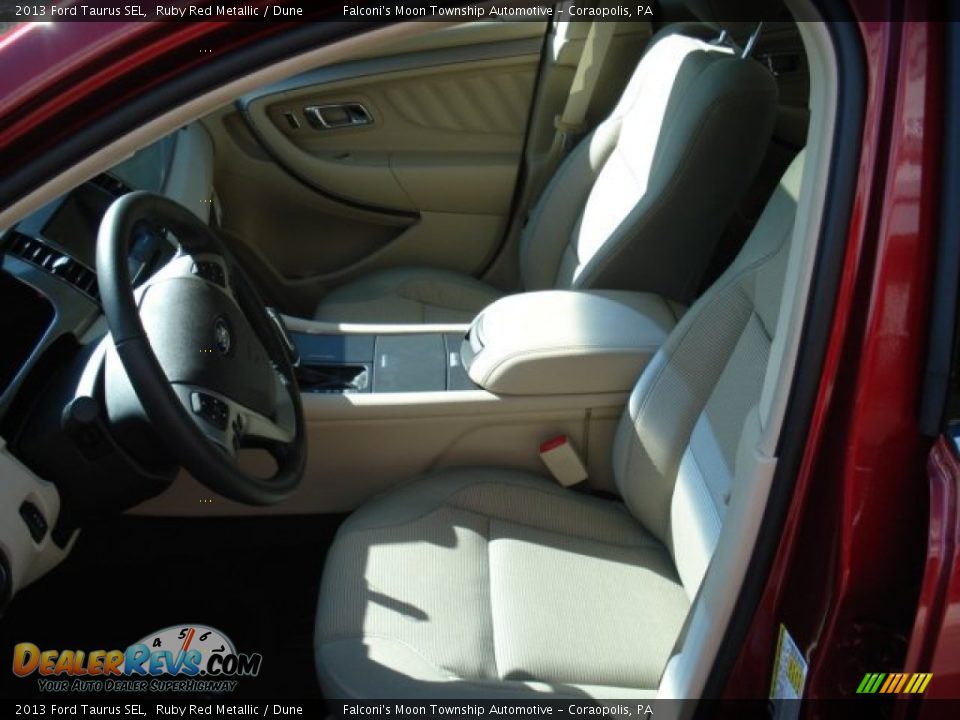 2013 Ford Taurus SEL Ruby Red Metallic / Dune Photo #11
