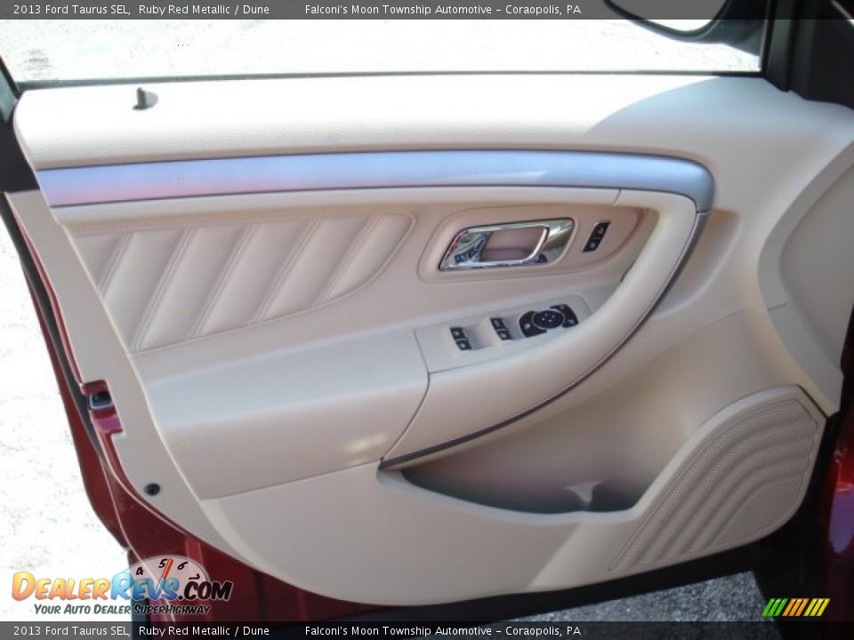2013 Ford Taurus SEL Ruby Red Metallic / Dune Photo #12