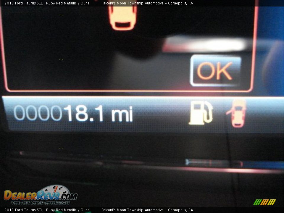 2013 Ford Taurus SEL Ruby Red Metallic / Dune Photo #17