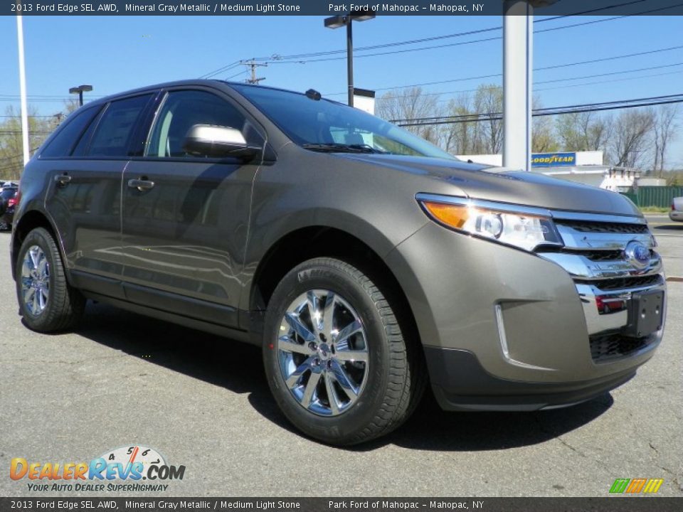 2013 Ford Edge SEL AWD Mineral Gray Metallic / Medium Light Stone Photo #4