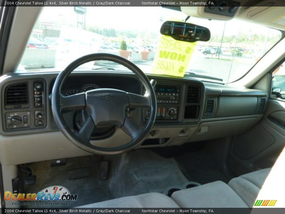 2004 Chevrolet Tahoe LS 4x4 Silver Birch Metallic / Gray/Dark Charcoal Photo #12
