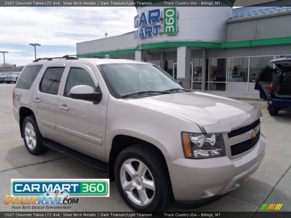 2007 Chevrolet Tahoe LTZ 4x4 Silver Birch Metallic / Dark Titanium/Light Titanium Photo #1