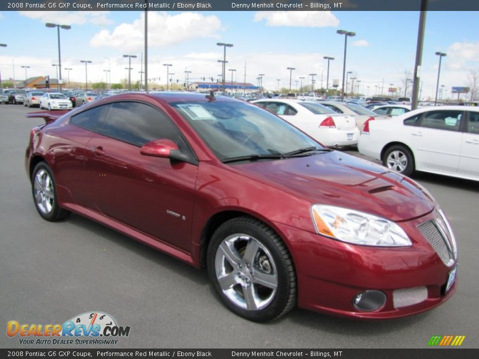 2008 Pontiac G6 GXP Coupe Performance Red Metallic / Ebony Black Photo #1