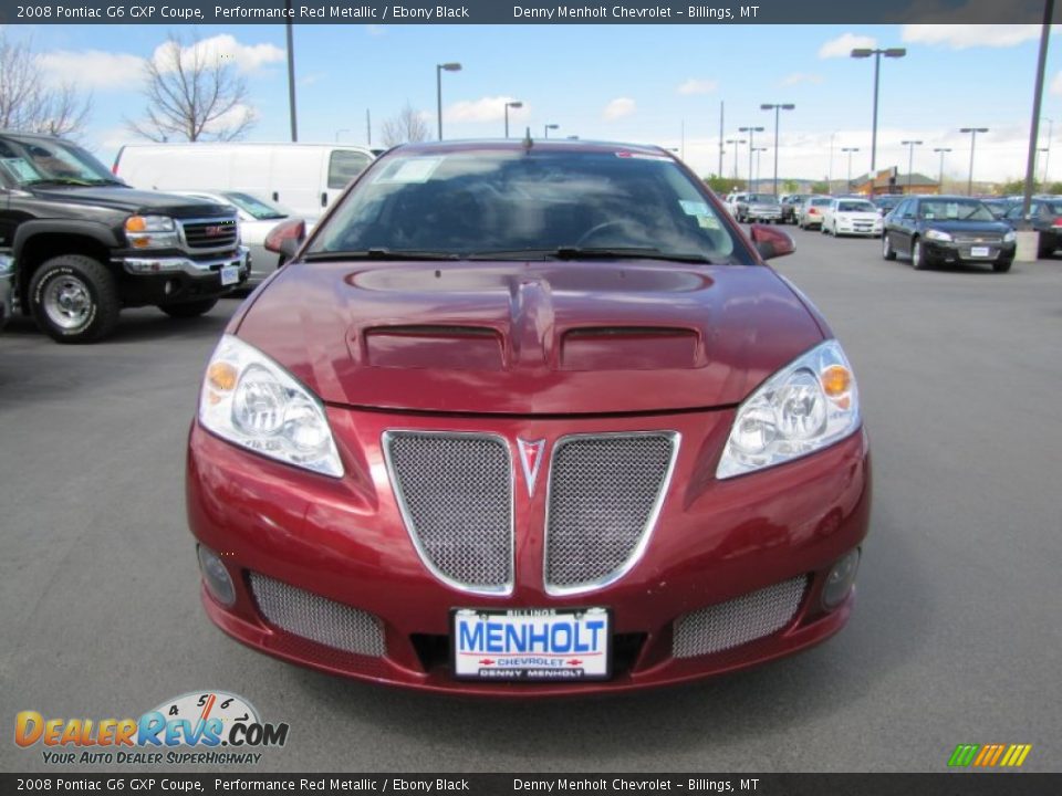 2008 Pontiac G6 GXP Coupe Performance Red Metallic / Ebony Black Photo #2