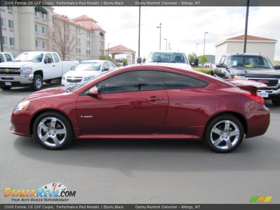 2008 Pontiac G6 GXP Coupe Performance Red Metallic / Ebony Black Photo #4